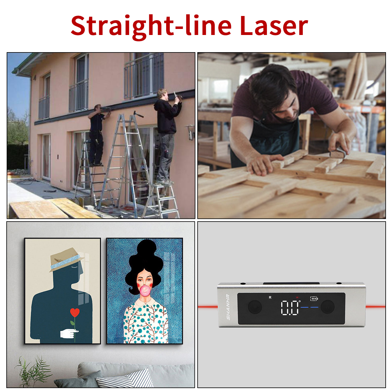 SHANHR 2 In 1 Laser Level Rule - đánh giá và giá Industrial Laser Alignment