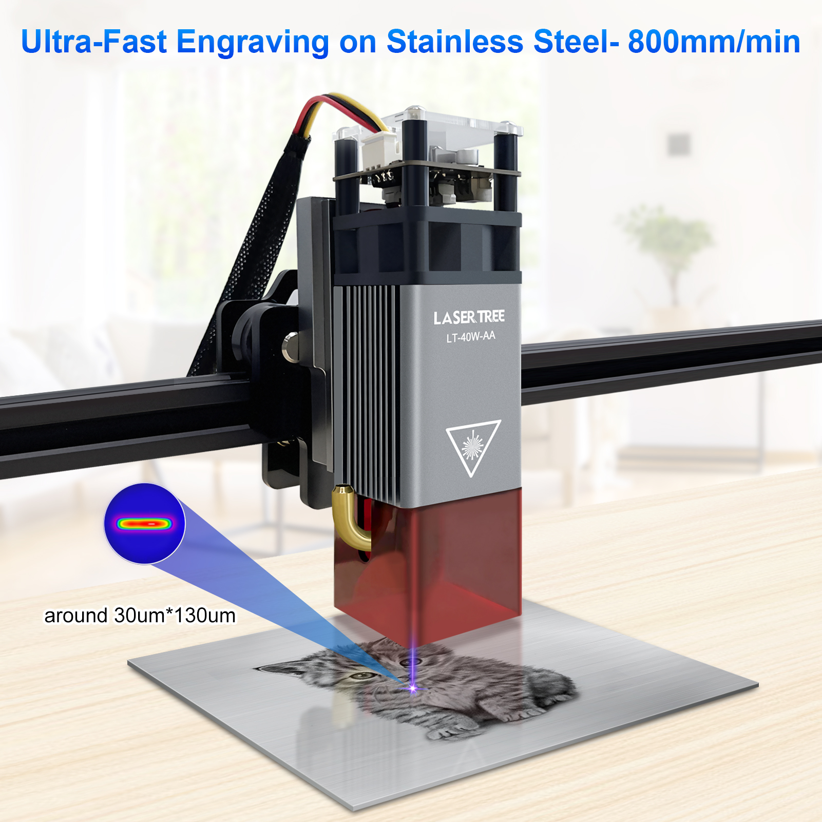 LASER TREE 5W Air Assist Metal - đánh giá và giá Metal Laser Cutter Head