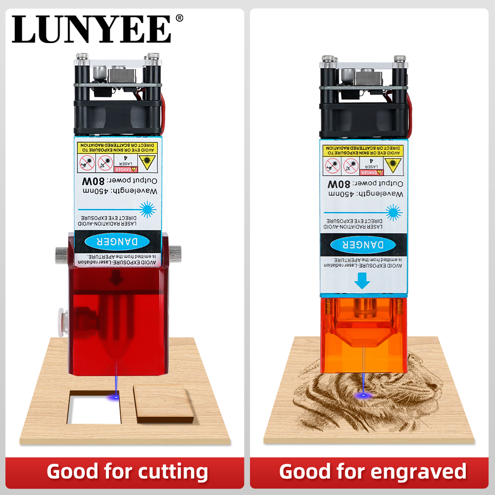 LUNYEE Laser Module 80W 40W Wi - đánh giá và giá Metal Laser Cutter Head