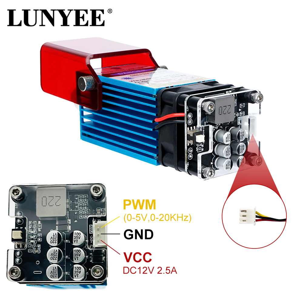 LUNYEE Laser Module 80W 40W Wi - đánh giá và giá Metal Laser Cutter Head