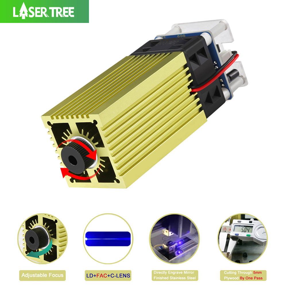 LASER TREE 4W 5W Laser Module  - đánh giá và giá Metal Laser Cutter Head