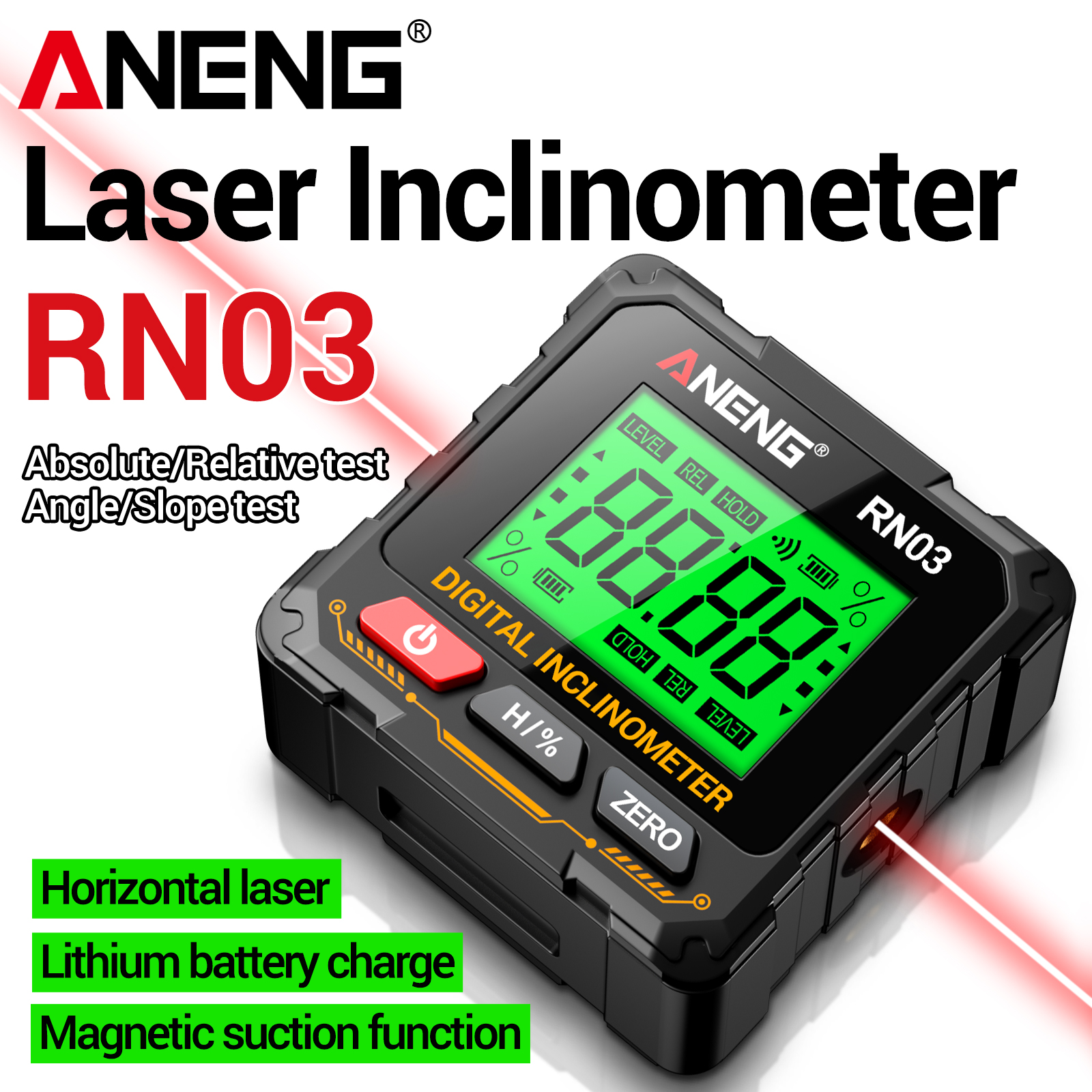 ANENG RN03  Inclinometer 0.05° - đánh giá và giá Industrial Laser Alignment