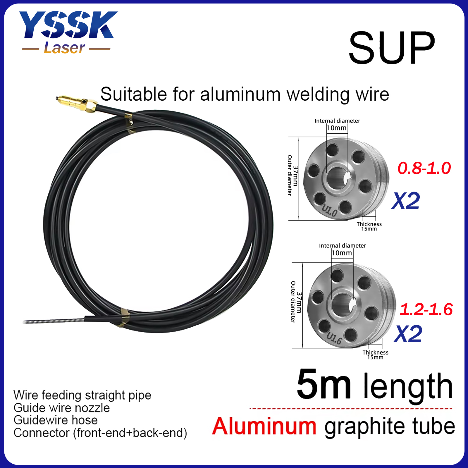SUP Wire Feeding Tube Guide 5m - đánh giá và giá Industrial Laser Repair