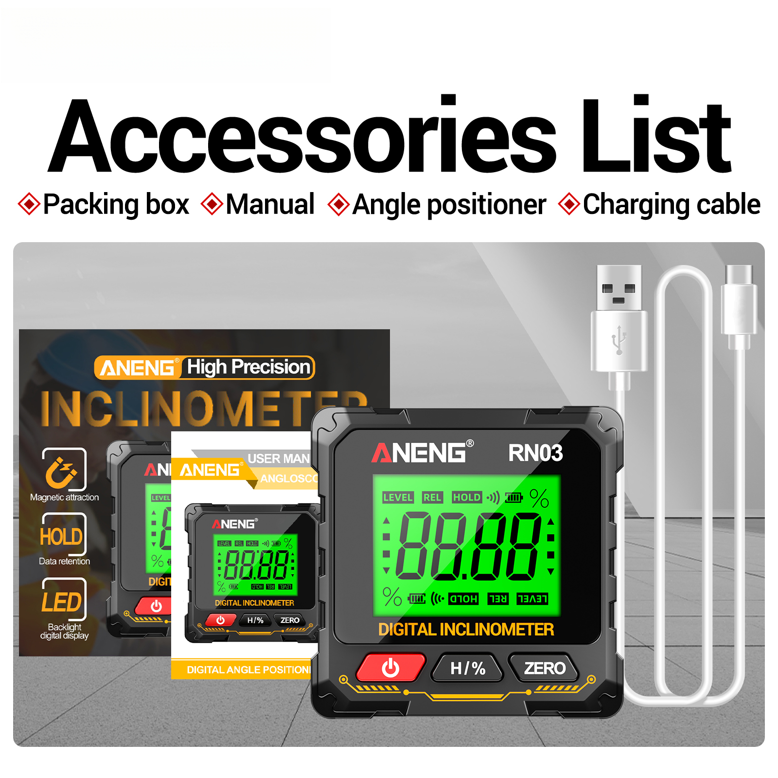 Laser Digital Inclinometer ANE - đánh giá và giá Industrial Laser Alignment