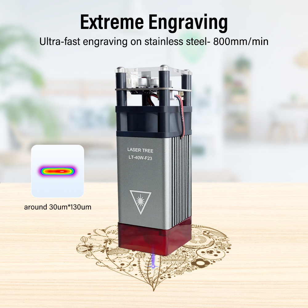 LASER TREE 4w 5W Laser Module  - đánh giá và giá Metal Laser Cutter Head